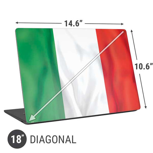 Italy Flag Universal Laptop 18in (14.6 x 10.6in) Skin